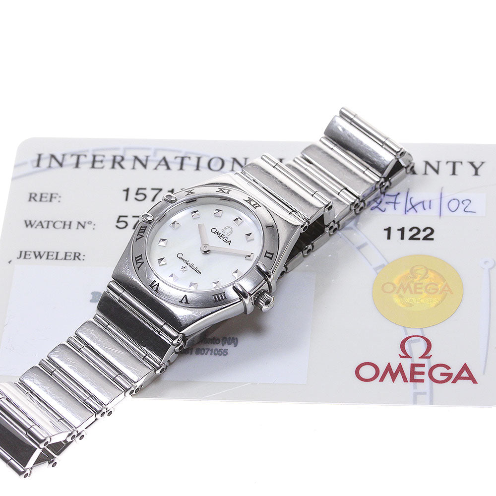 OMEGA Constellation 1571.71 White shell Dial Quartz Ladies Watch_861938