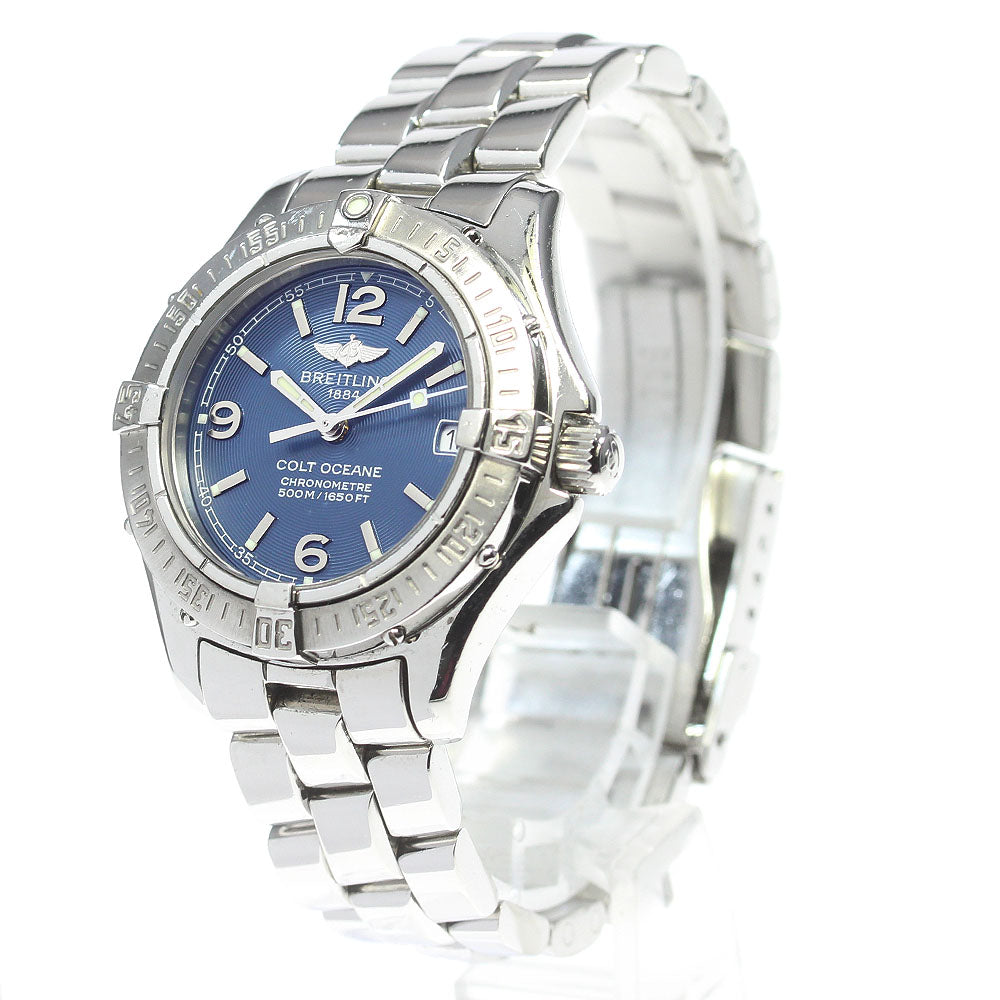 BREITLING Colt Ocean A77350 Date Navy Dial Quartz Ladies Watch_861940