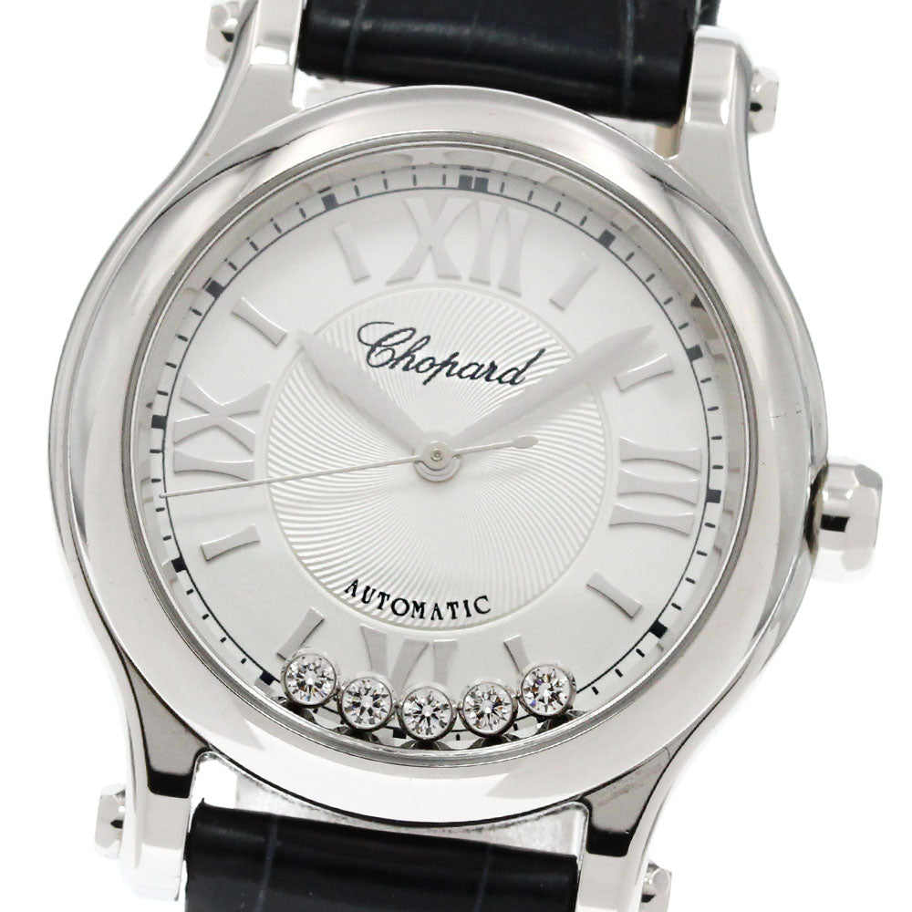Chopard Happy sports 8573 5P diamond Silver Dial Automatic Ladies Watch_861941