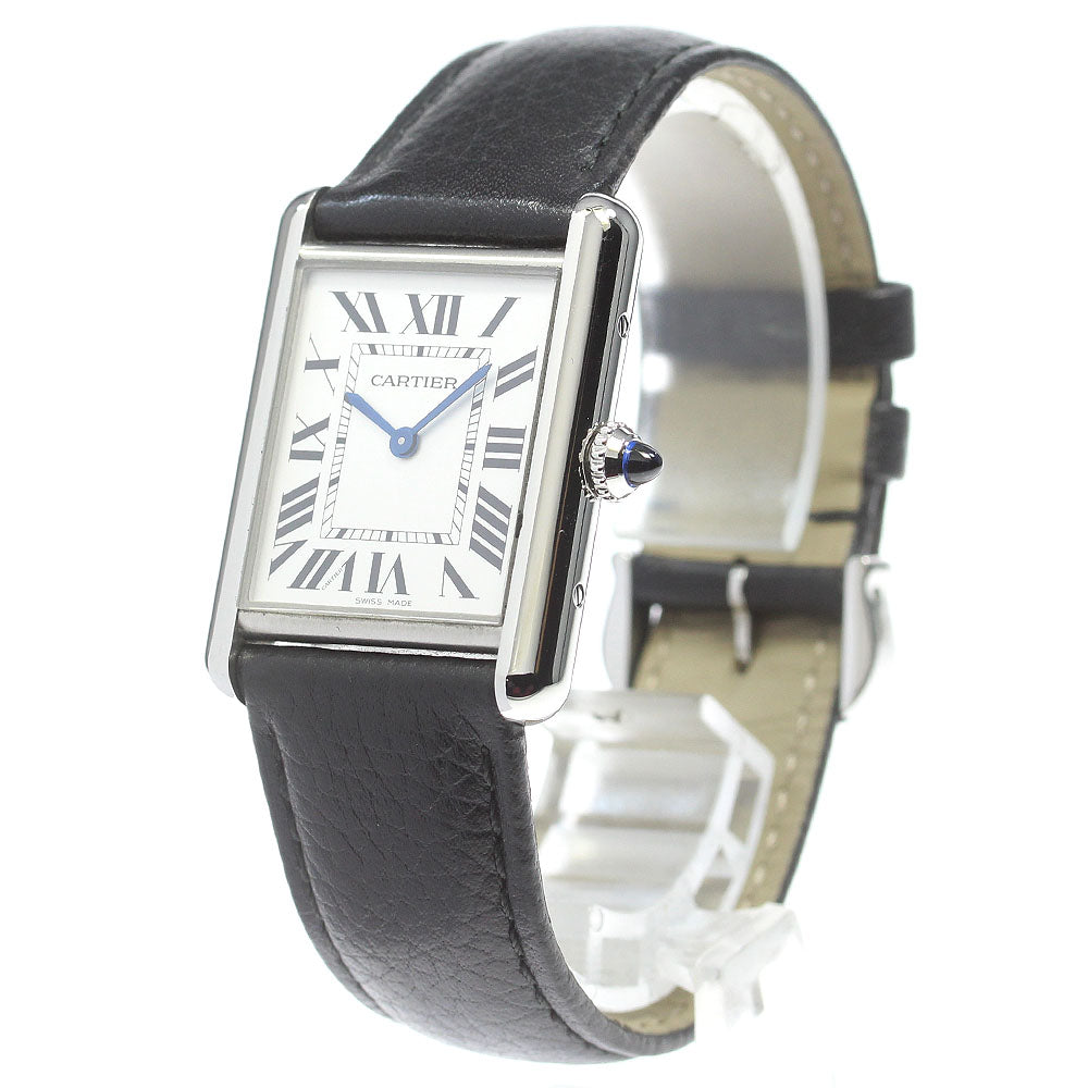 CARTIER tank mast LM WSTA0041 white Dial Quartz Men's Watch_861949