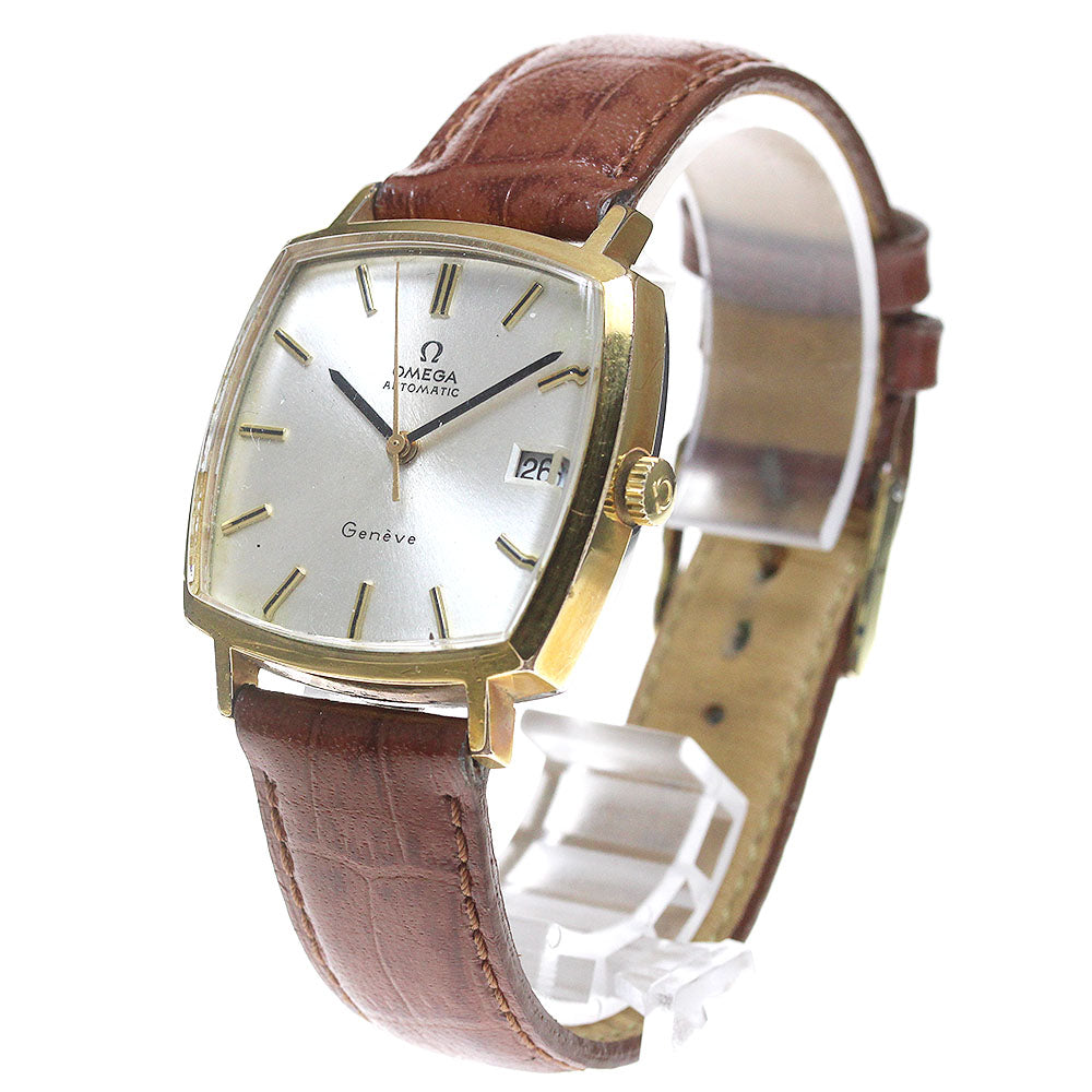 OMEGA Geneve Ref.162.0042 Square Date Cal.1481 Silver Dial Automatic Men's Watch_861952