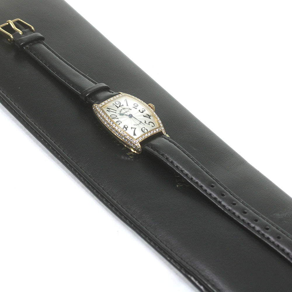 FRANCK MULLER Sunset 1752QZD K18PG diamond bezel Quartz Ladies_861976