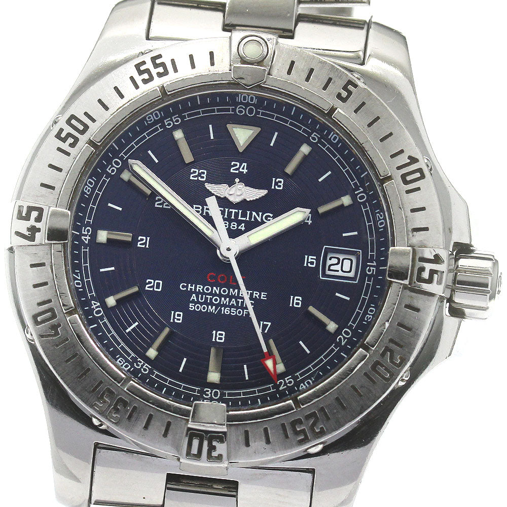 BREITLING Colt A17380 Date Navy Dial Automatic Men's Watch_861986