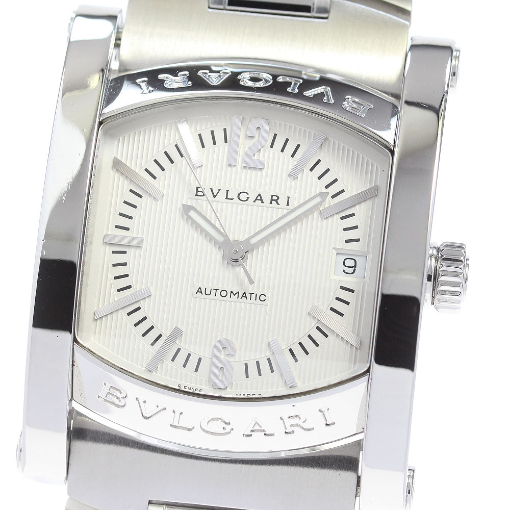 BVLGARI Assioma AA44S Date Ginza Limited Silver Dial Automatic Men's_861989
