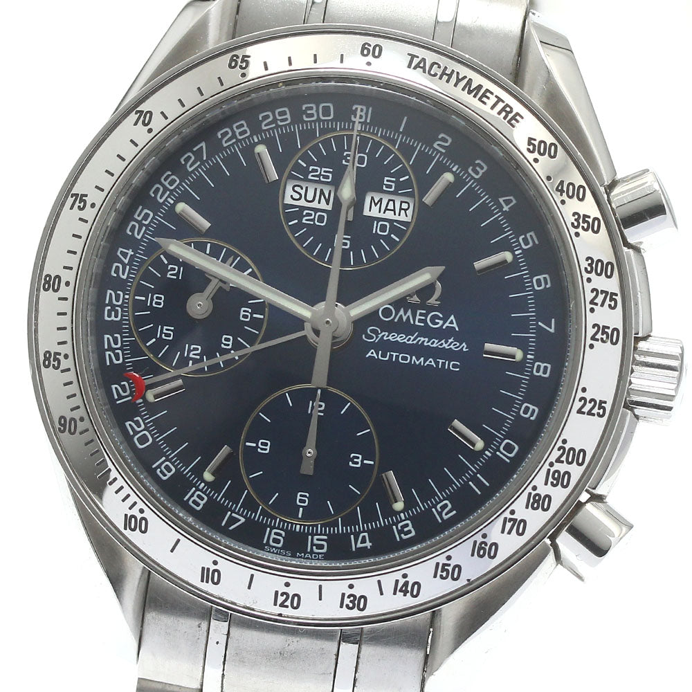 OMEGA Speedmaster 3523.80 Triple calendar Blue Dial Automatic Men's Watch_862005