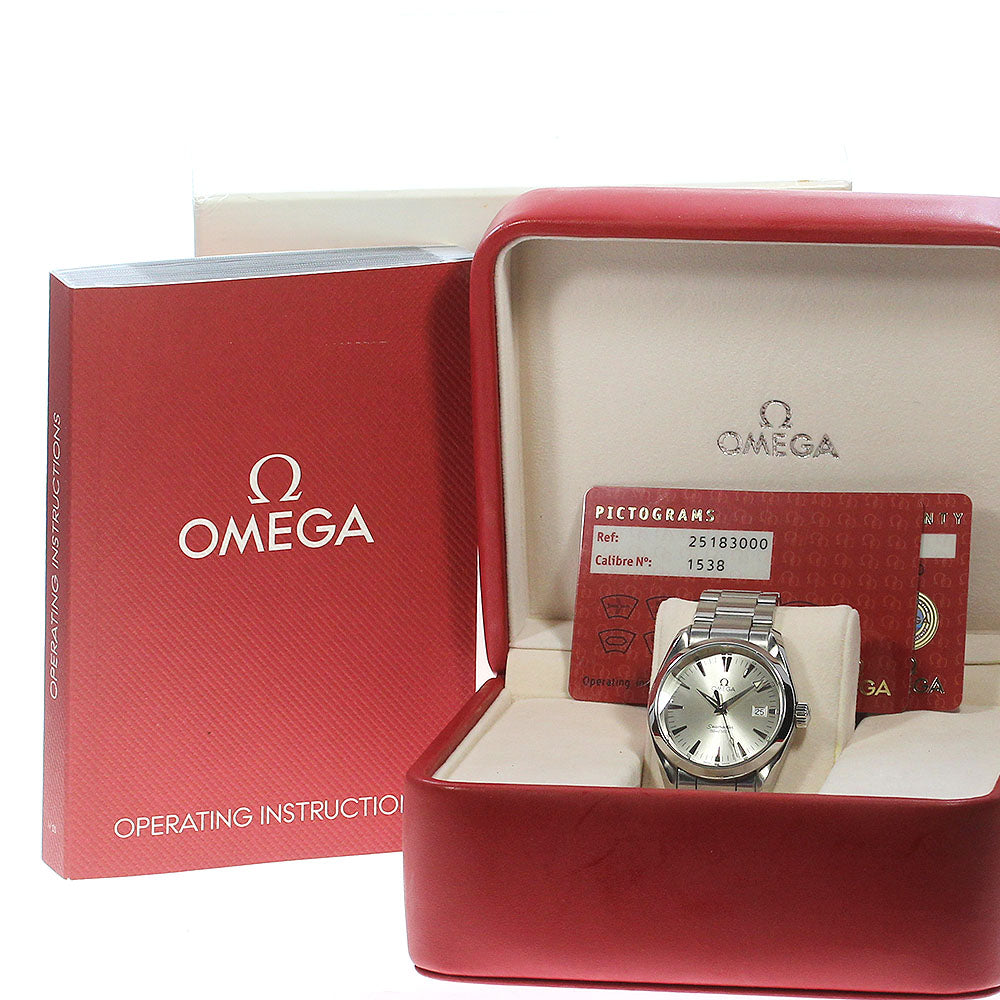 OMEGA Seamaster Aqua Terra 2518.30 Date Silver Dial Quartz Boy's Watch_862018