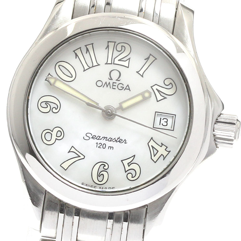 OMEGA Seamaster120 2581.70 Date shell dial White shell Dial Quartz Ladies Watch_862021