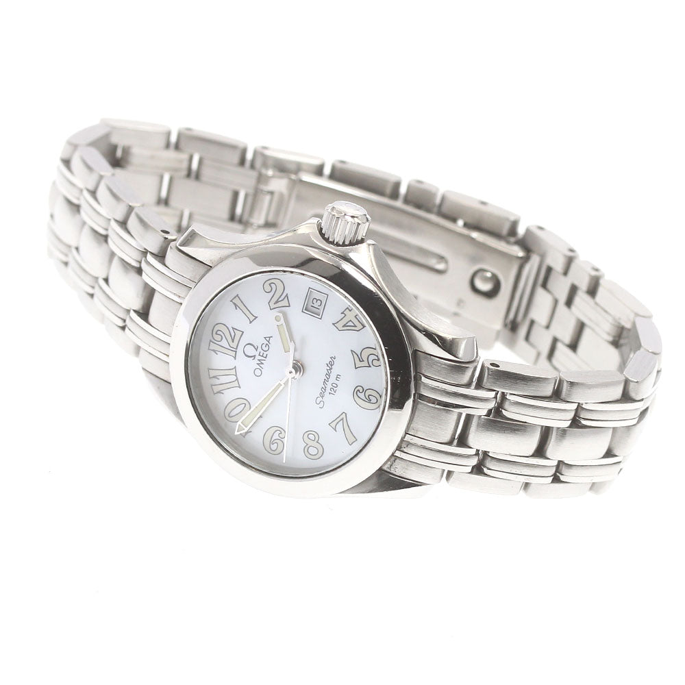 OMEGA Seamaster120 2581.70 Date shell dial White shell Dial Quartz Ladies Watch_862021
