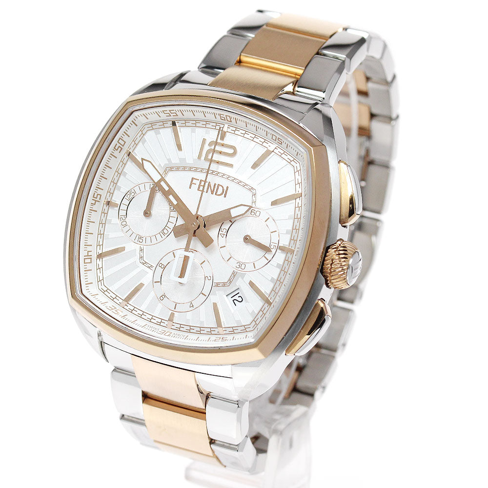 FENDI Memento 22400L-444 Date Chronograph Silver Dial Quartz Men's Watch_862028