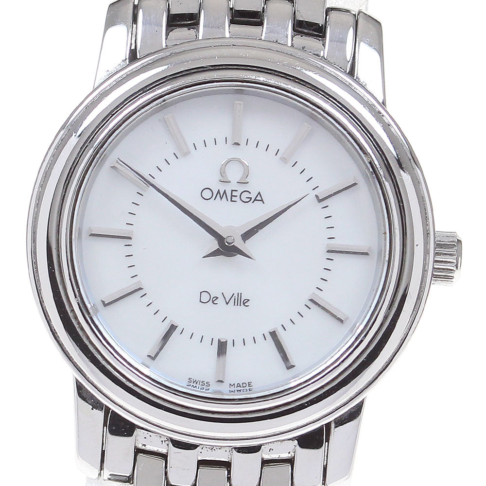 OMEGA De Ville Prestige 4570.72 White shell Dial Quartz Ladies Watch_862039
