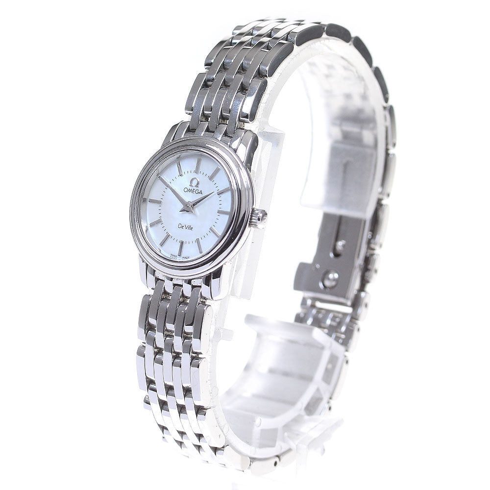 OMEGA De Ville Prestige 4570.72 White shell Dial Quartz Ladies Watch_862039