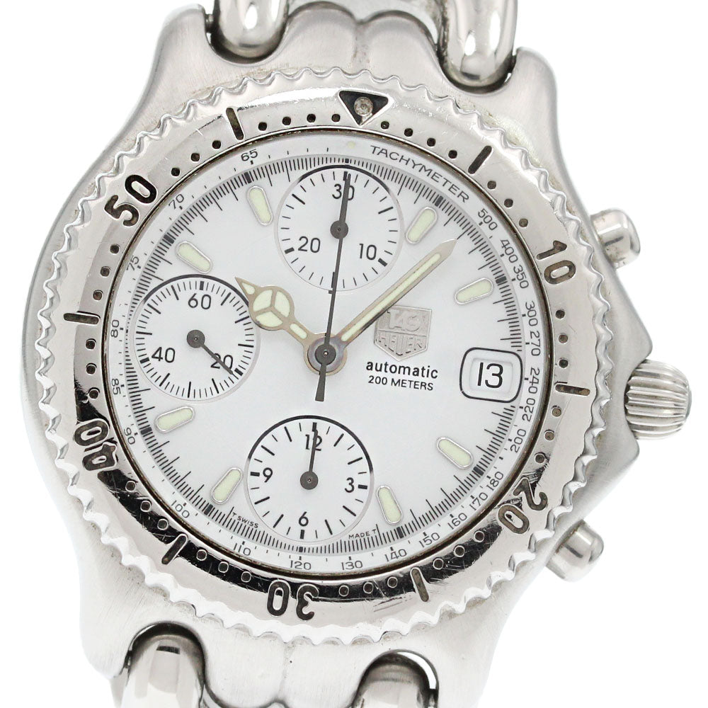 TAG HEUER S/el CG2110-R0 Chronograph white Dial Automatic Men's Watch_862049
