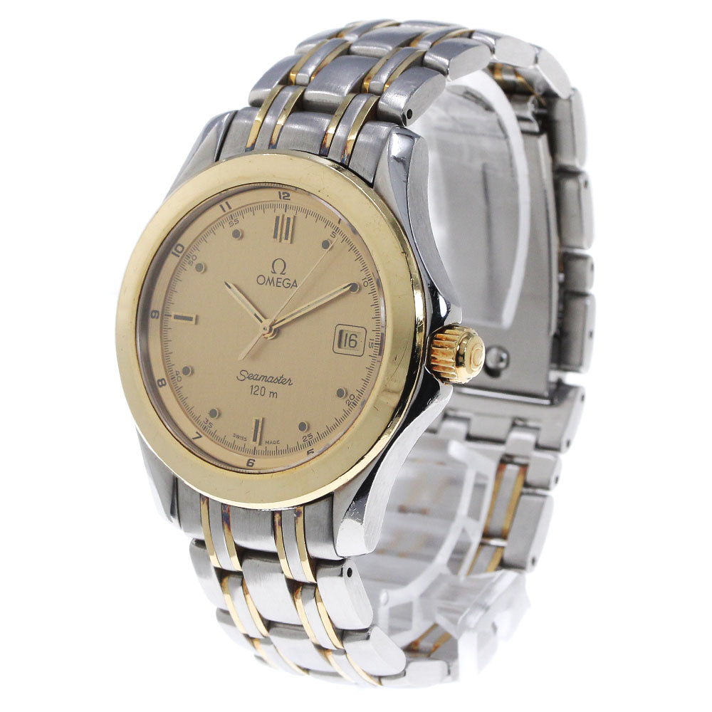 OMEGA Seamaster120 2311.10 Date YG2 tone gold Dial Quartz Men's Watch_862054