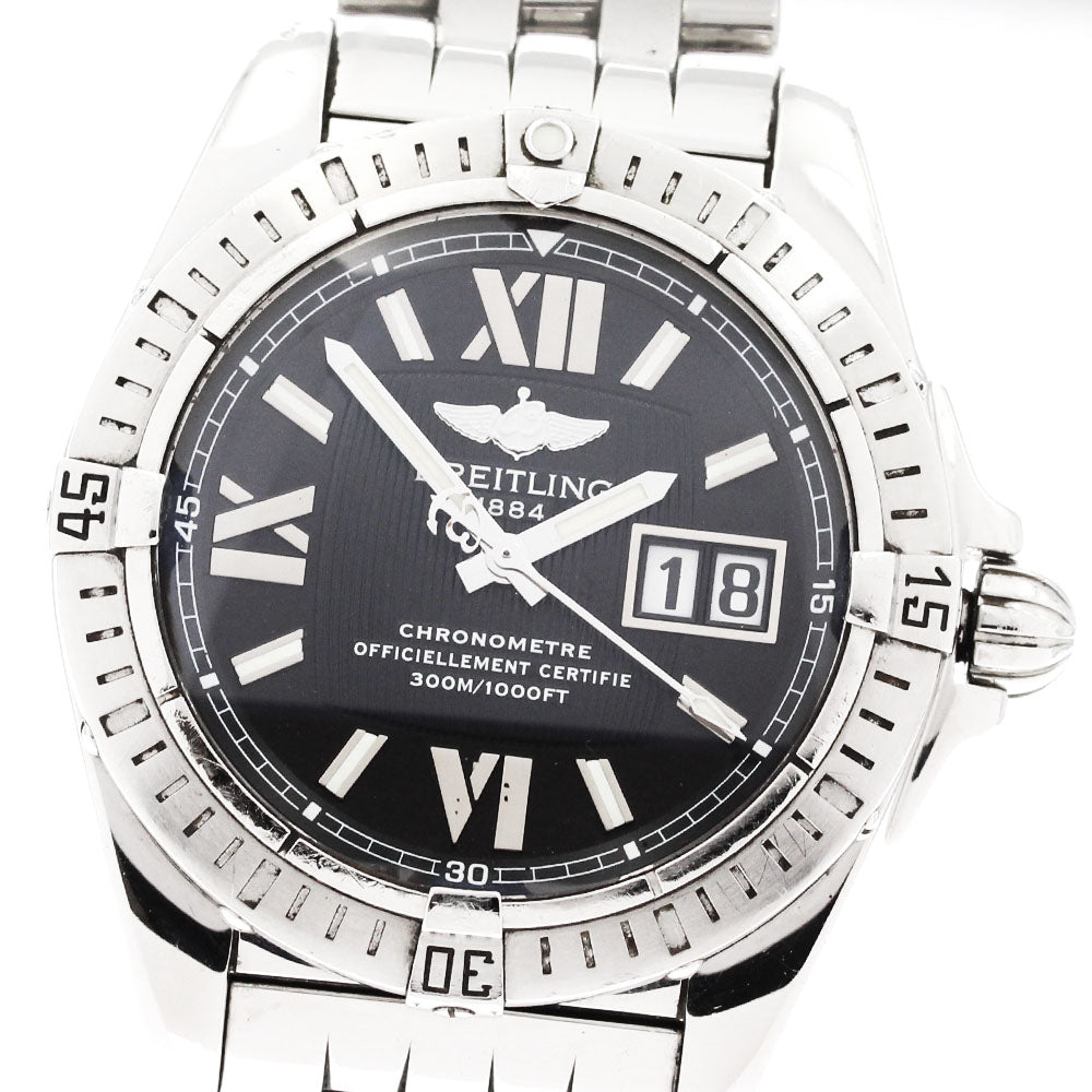 BREITLING galactic 41 cockpit A49350 Date black Dial Automatic Men's Watch_862067
