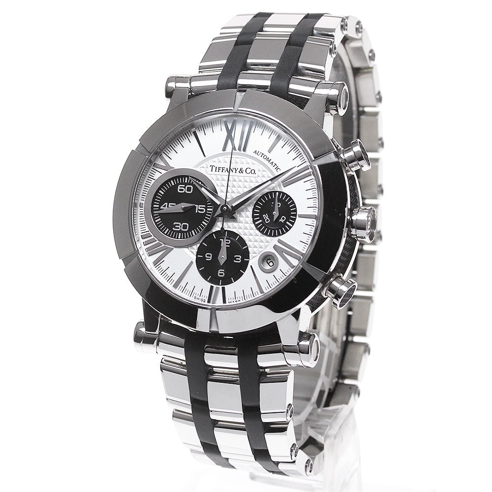 TIFFANY&Co. Atlas Gen Z1000.82.12A21A00A Chronograph Date Silver / Black Dial Automatic Men's Watch_862081