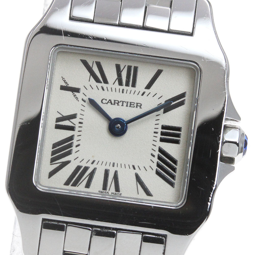 CARTIER Santos de Moiselle SM W25064Z5 beige Dial Quartz Ladies Watch_862110