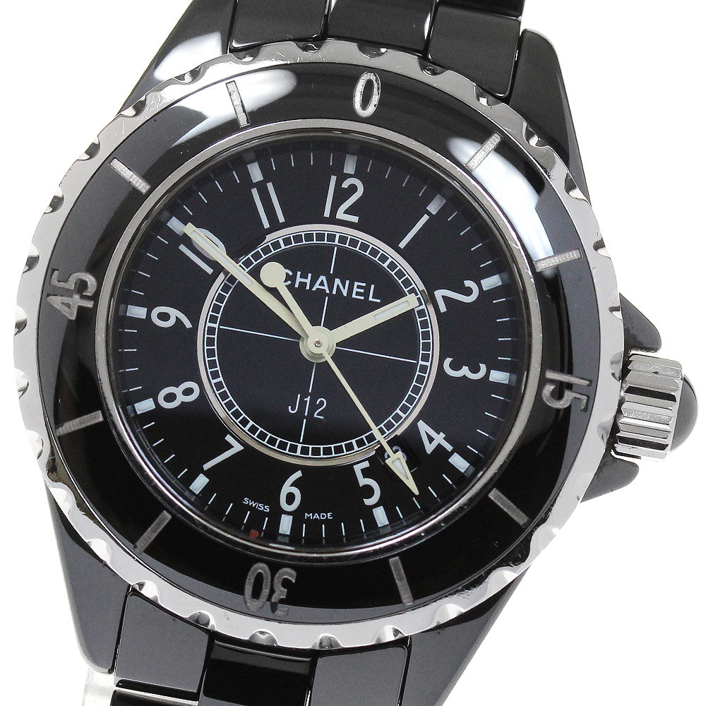 CHANEL J12 H0682 Date black ceramic black Dial Quartz Ladies Watch_862115