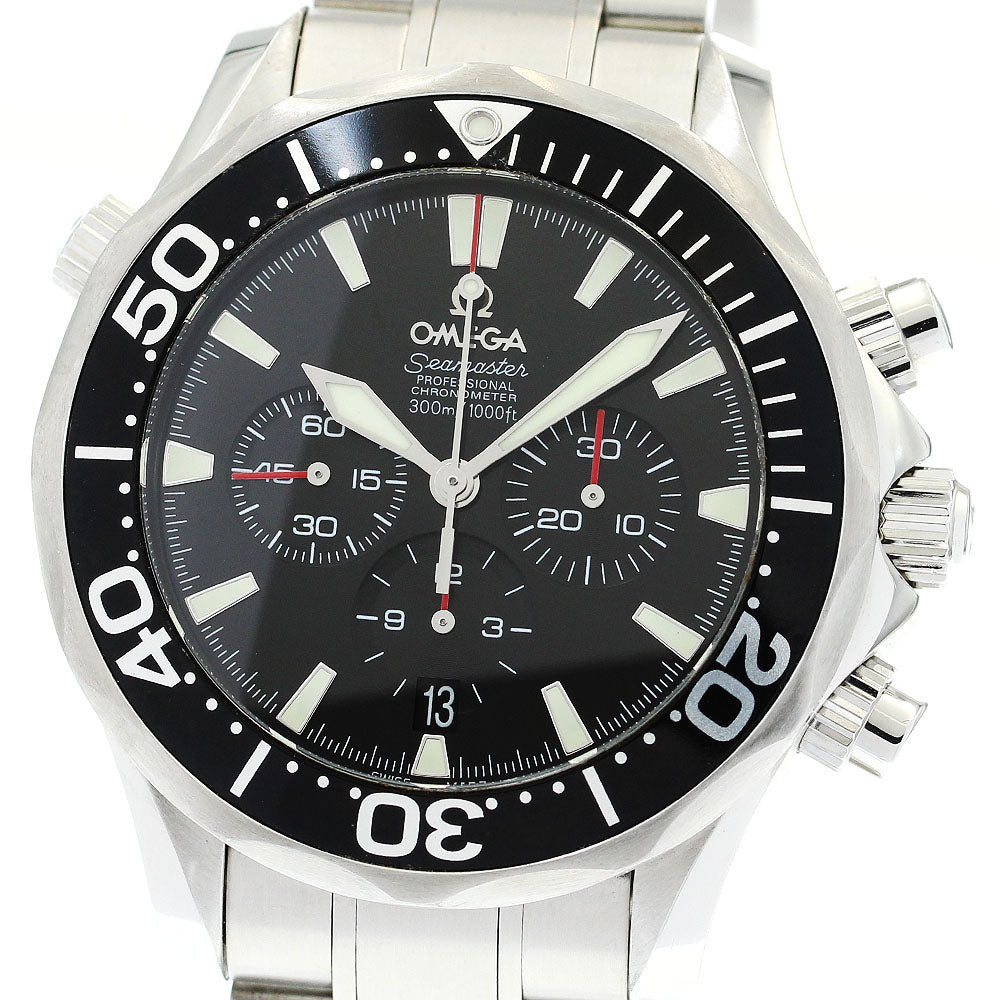 OMEGA Seamaster300 2594.52 Chronograph Date Black Dial Automatic Men's_862118