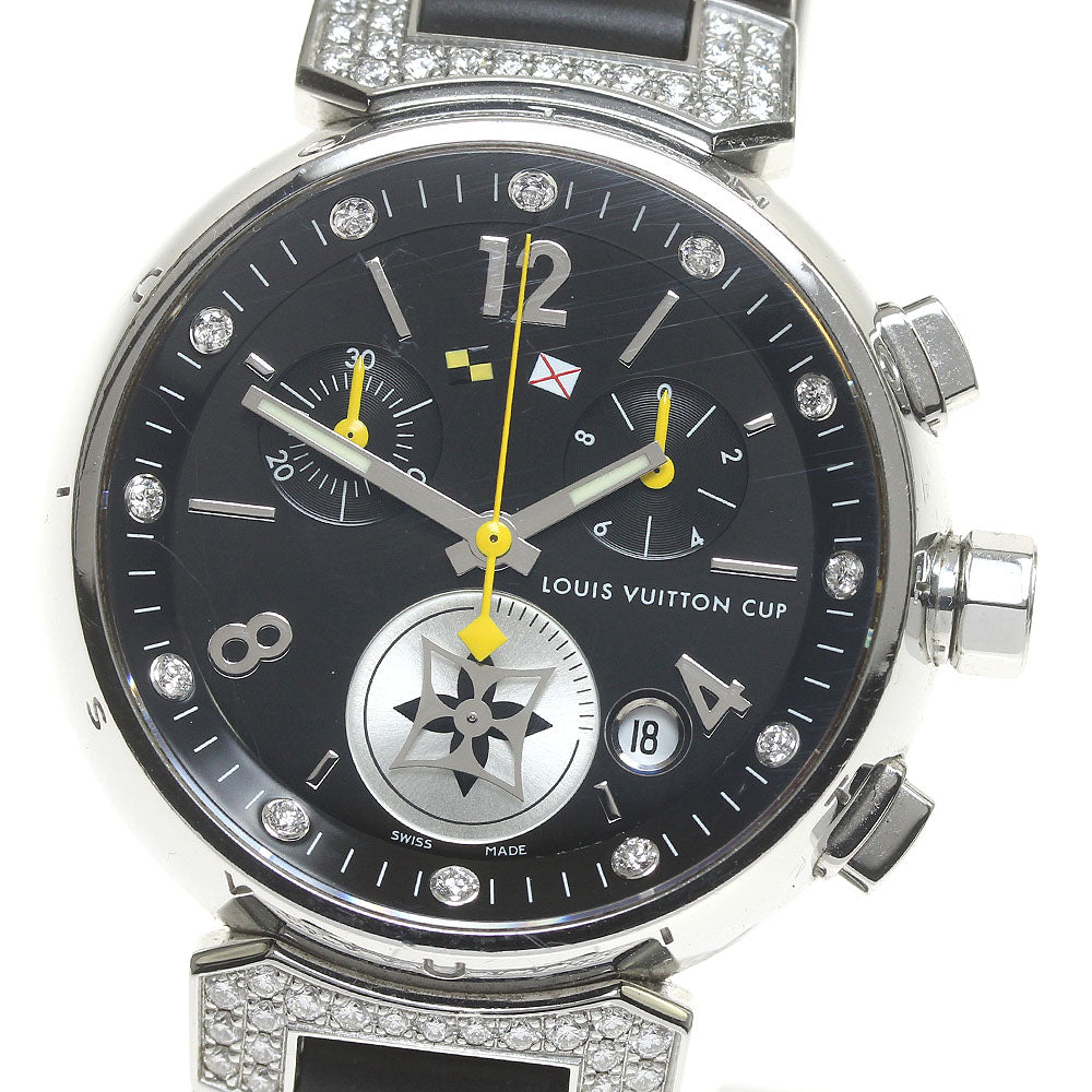 LOUIS VUITTON Tambour Lovely Cup Q132K 12P diamond Quartz Ladies Watch_862124