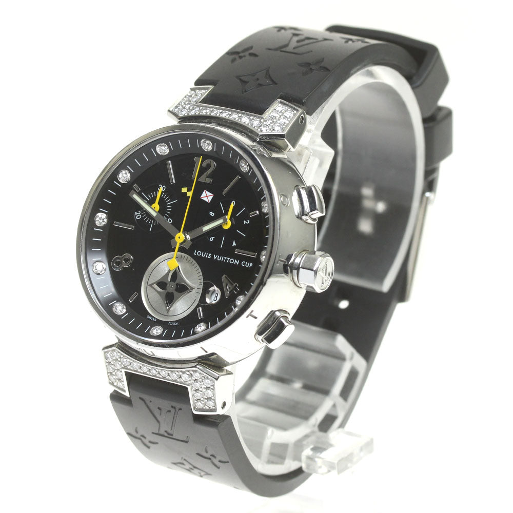 LOUIS VUITTON Tambour Lovely Cup Q132K 12P diamond Quartz Ladies Watch_862124