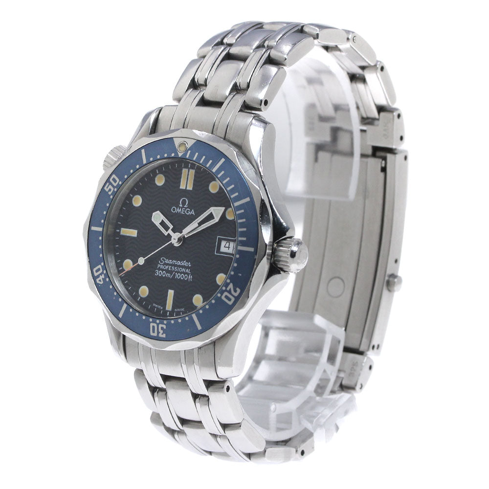 OMEGA Seamaster300 Professional 2561.80 Date Navy Dial Quartz Boy's Watch_862125