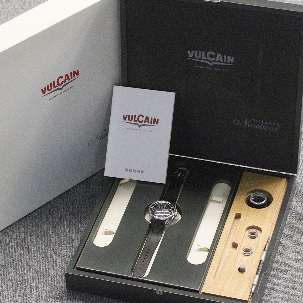VULCAIN cricket nautical 100107.024 black Dial Hand Winding Men's Watch_862140