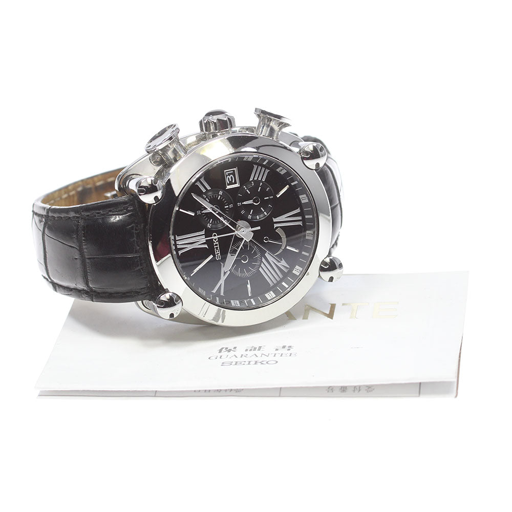 SEIKO Galante SBLA049/5R86-0AB0 GMT Chronograph Spring drive Men's Watch_862146