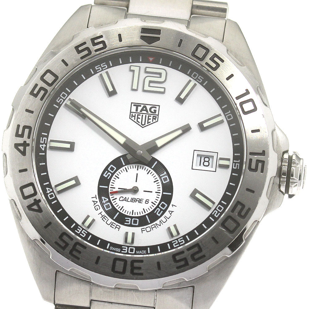 TAG HEUER Formula 1 WAZ2013 Caliber 6 white Dial Automatic Men's Watch_862153