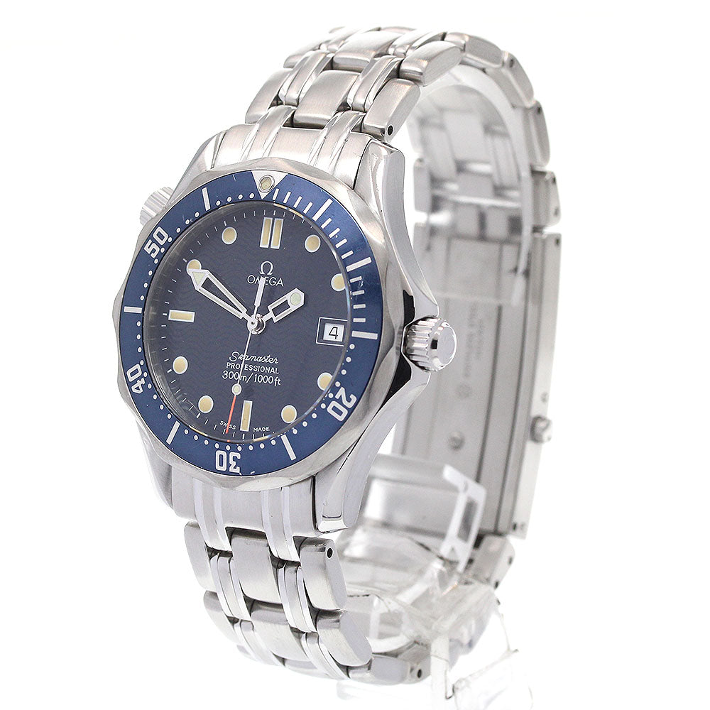 OMEGA Seamaster300 Professional 2561.80 Date Navy Dial Quartz Boy's Watch_862165
