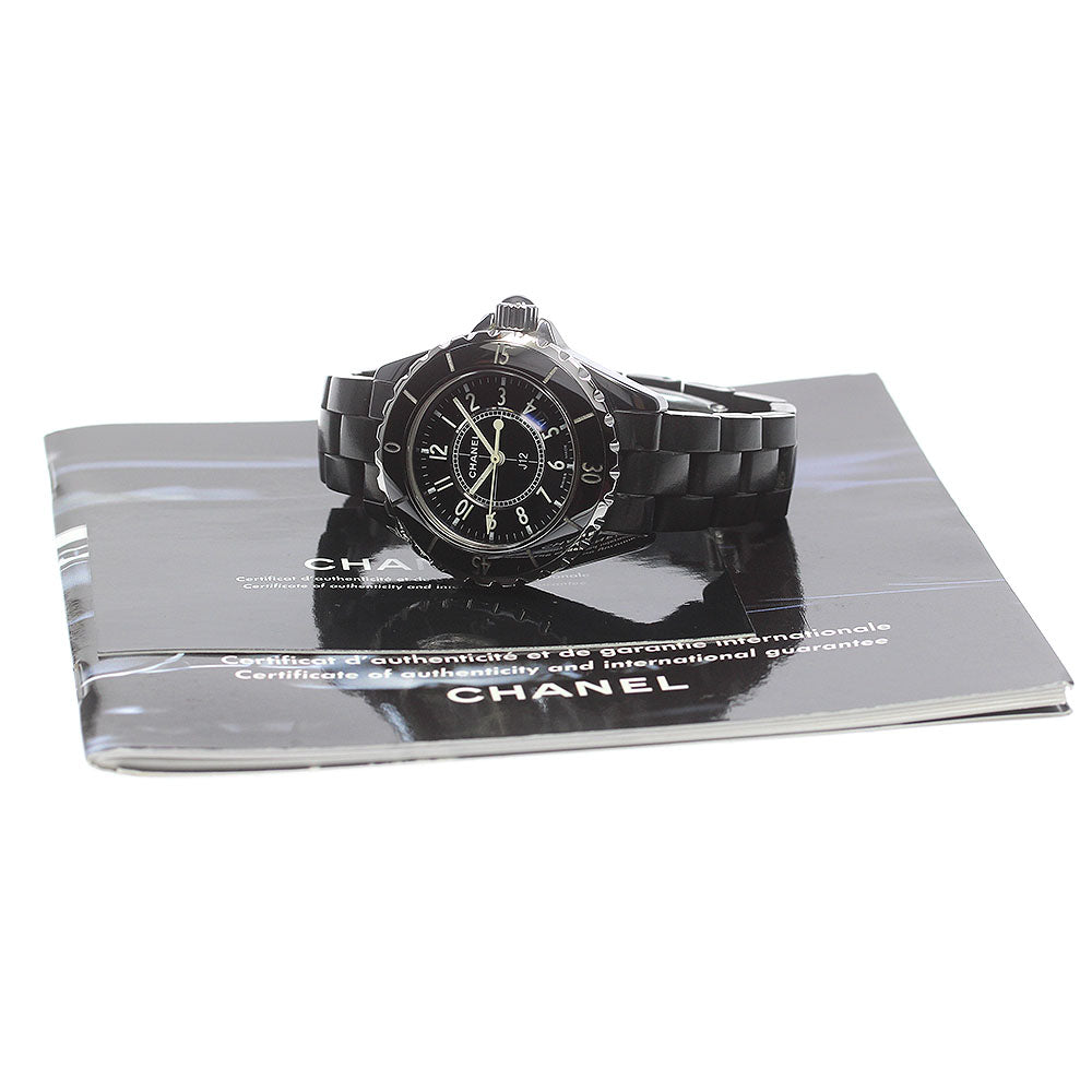 CHANEL J12 H0681 Black ceramic black Dial Quartz Ladies Watch_862187