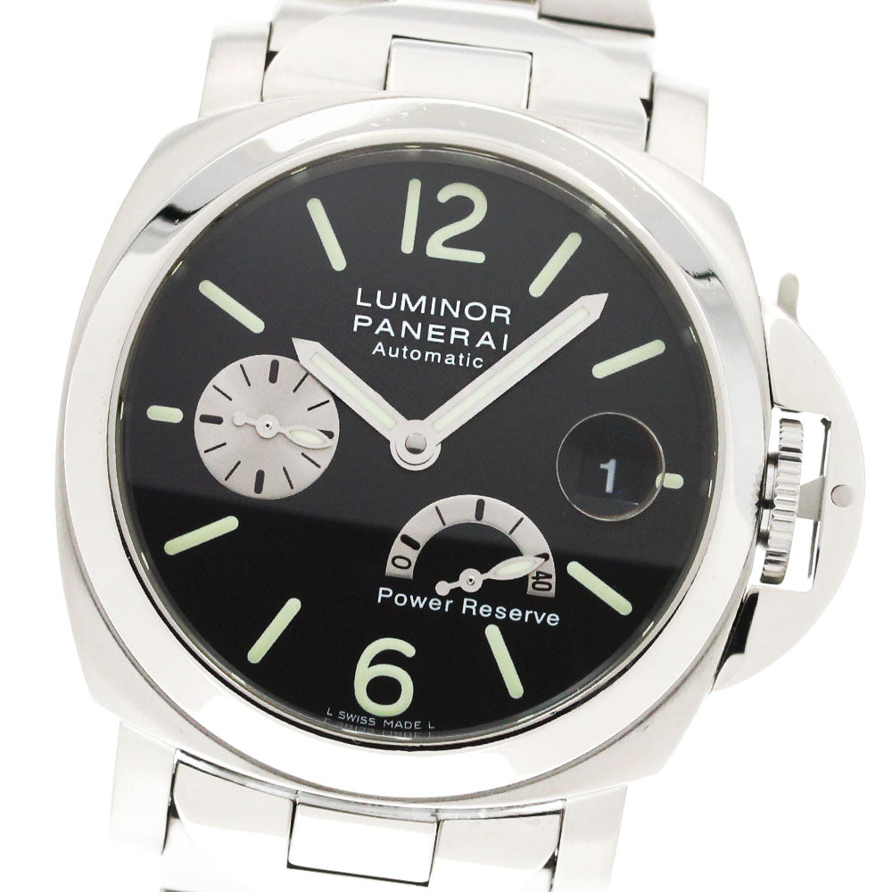 PANERAI Luminor PAM00126 Power reserve date black Dial Automatic Men's_862193