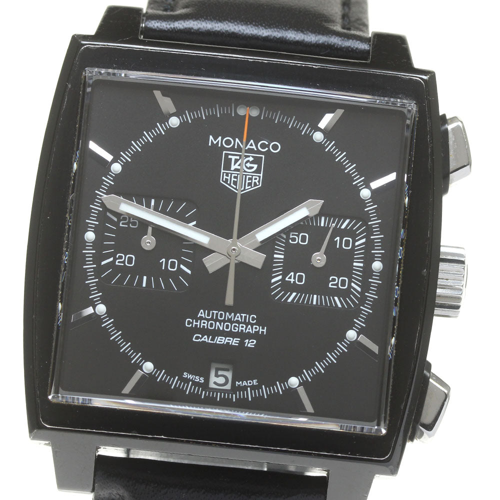 TAG HEUER Monaco CAW211M Chronograph ACM Black Steel Automatic Men's_862195