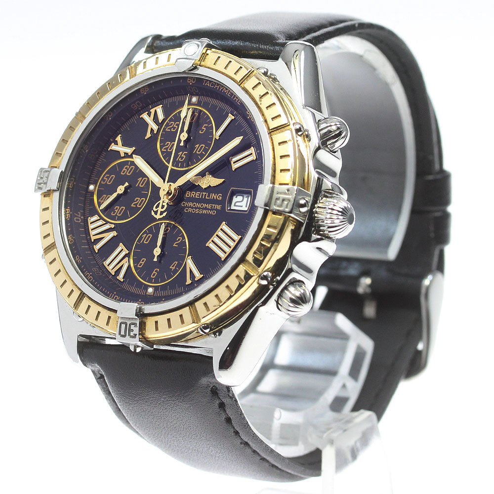 BREITLING Crosswind D13355 Chronograph Date Black Dial Automatic Men's_862223