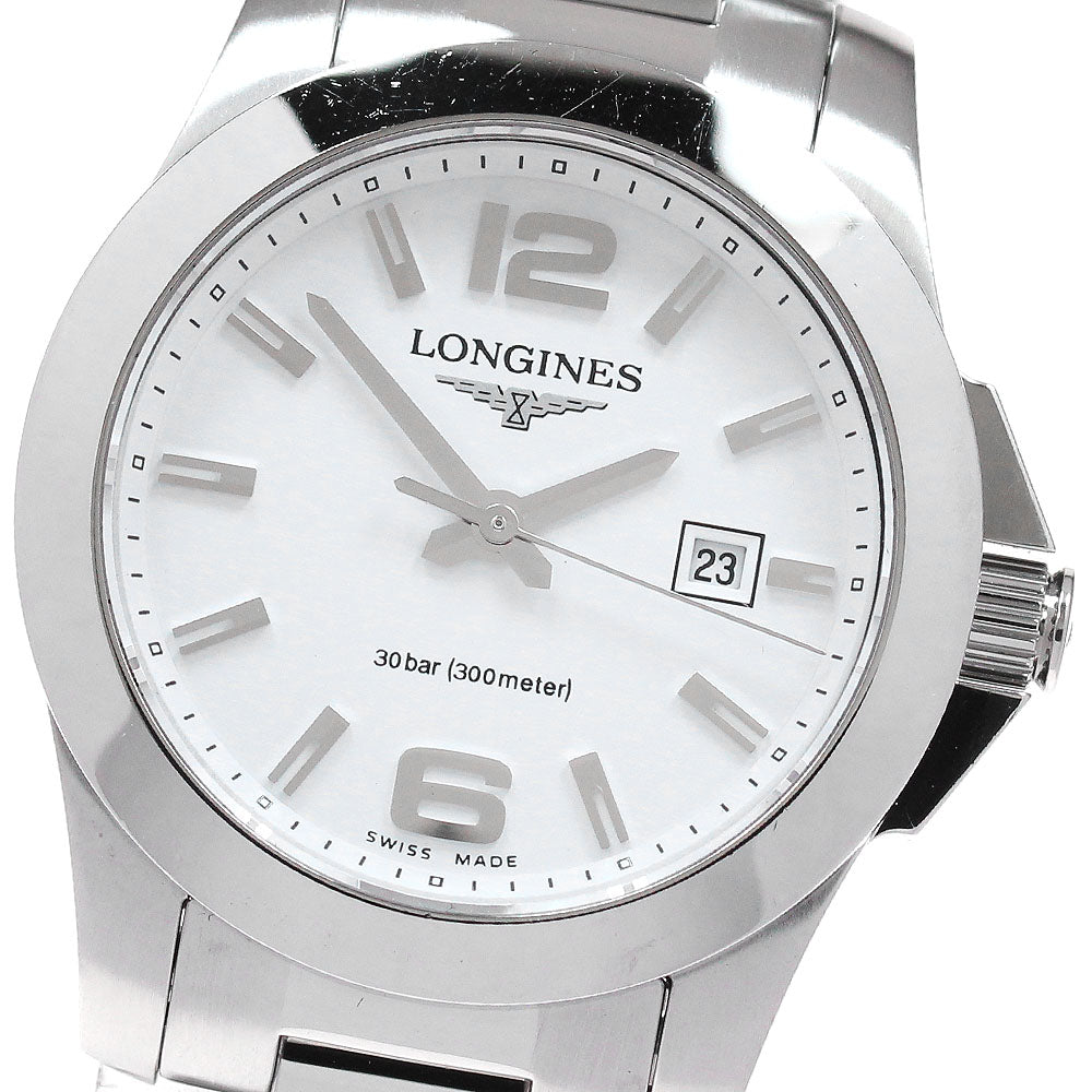 LONGINES Conquest L3.277.4 Date white Dial Quartz Ladies Watch_862286