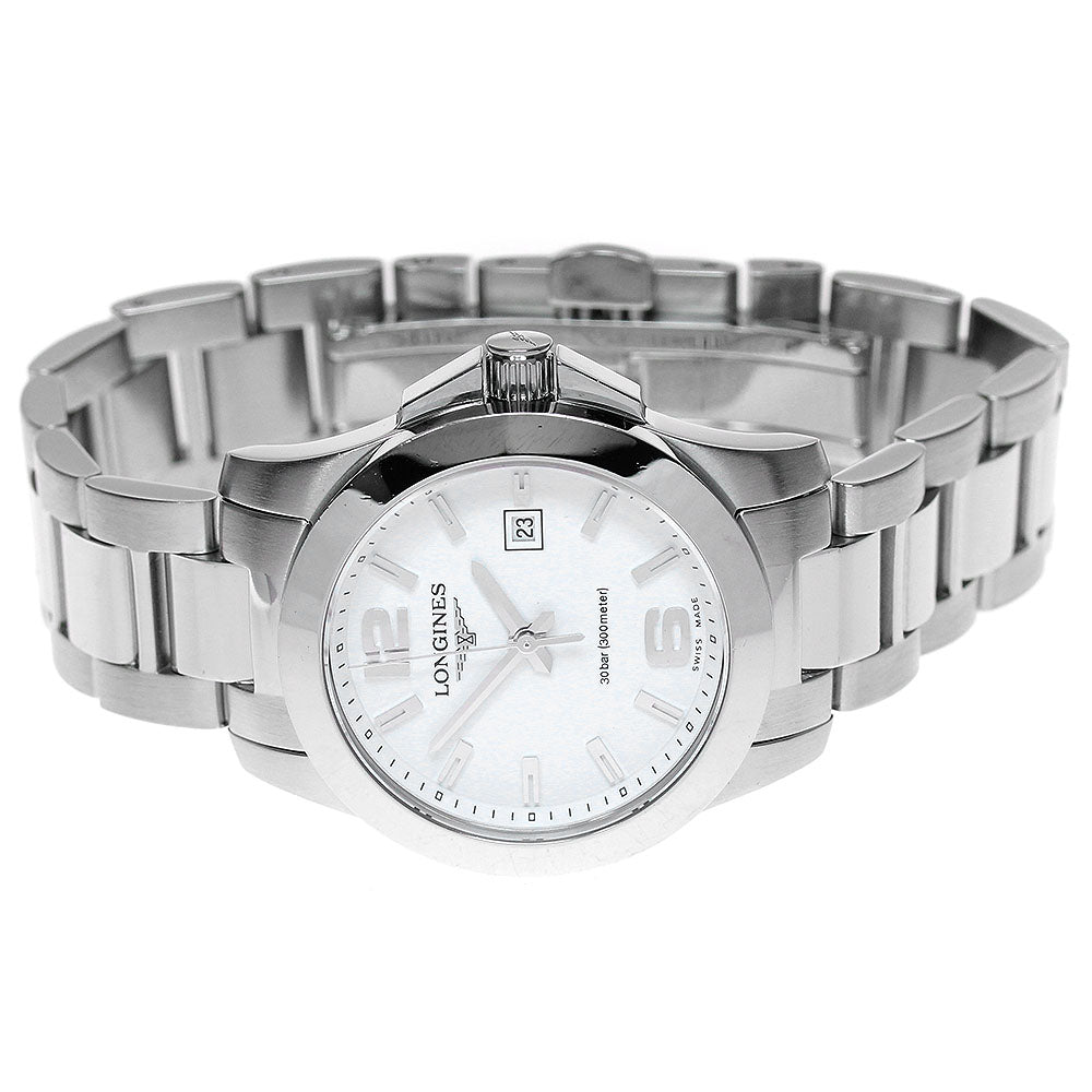 LONGINES Conquest L3.277.4 Date white Dial Quartz Ladies Watch_862286