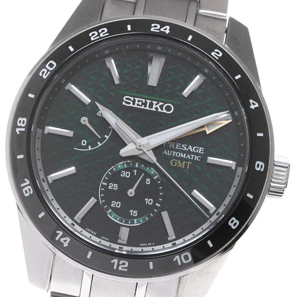 SEIKO Presage SARF003/6R64-00C0 GMT green Dial Automatic Men's Watch_862299