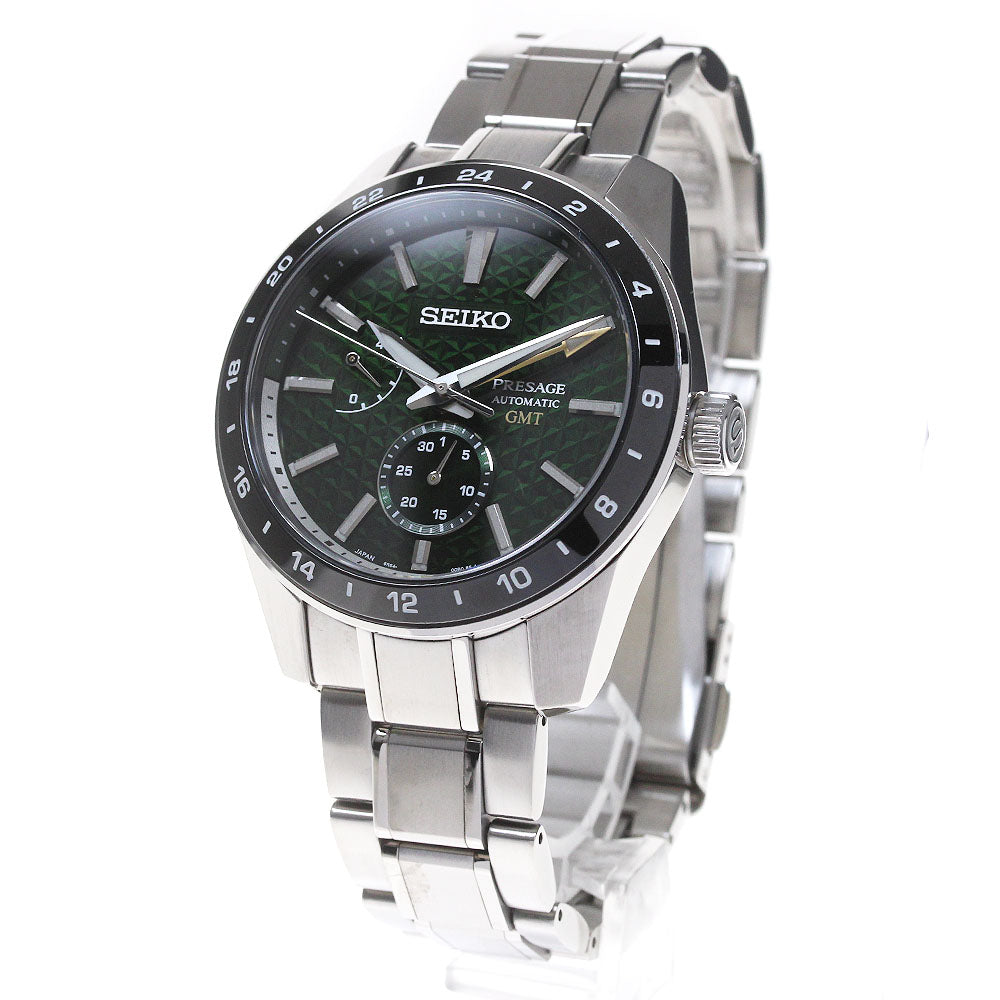 SEIKO Presage SARF003/6R64-00C0 GMT green Dial Automatic Men's Watch_862299