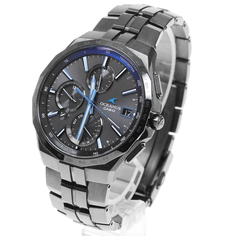 CASIO Oceanus Manta OCW-S5000 Black Dial Solar Powered Radio Men's Watch_862307