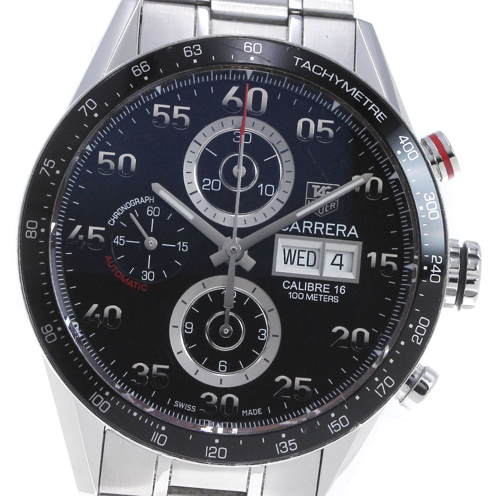 TAG HEUER Carrera Caliber 16 CV2A10 Chronograph day date black Dial Automatic Men's Watch_862319