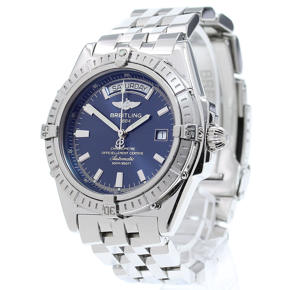 BREITLING Head wind A45355 Day date Navy Dial Automatic Men's Watch_862323