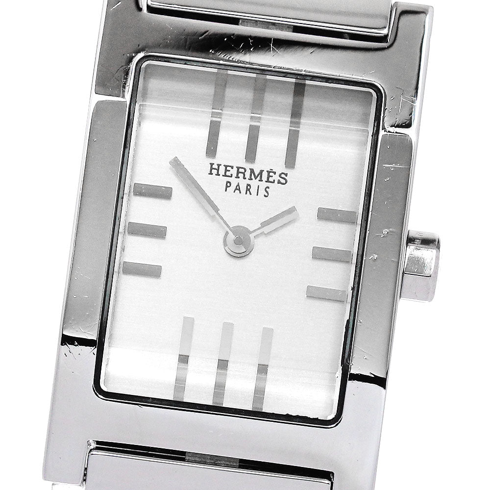 HERMES tandem TA1.210 White shell Dial Quartz Ladies Watch_862326