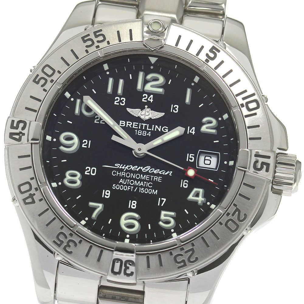BREITLING Super Ocean A17360 Date black Dial Automatic Men's Watch_862345