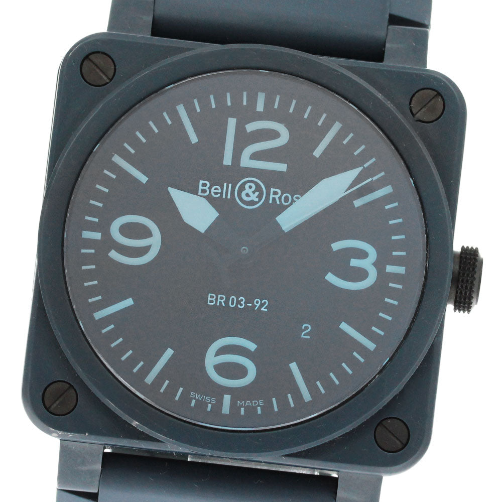 Bell＆Ross blue ceramic BR03-92 Date blue Dial Automatic Men's Watch_862361