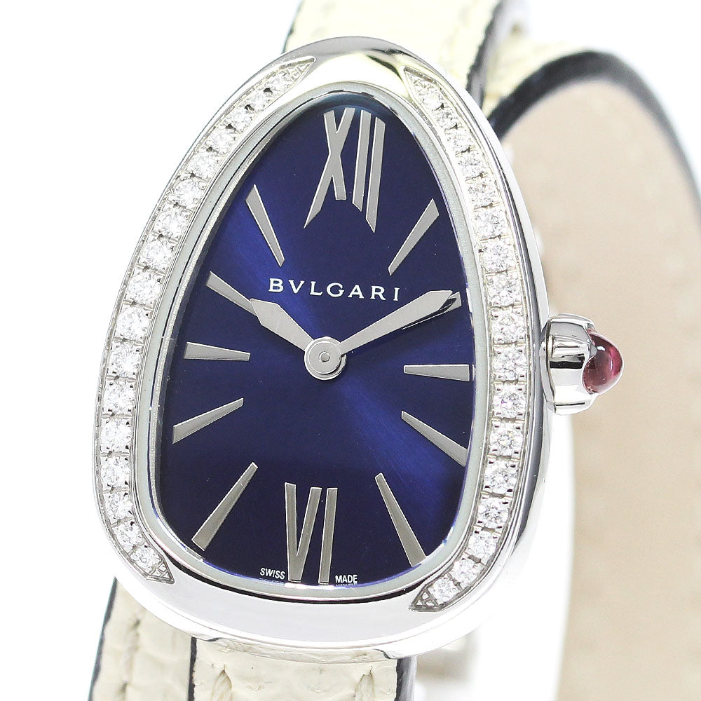 BVLGARI Serpenti SPS27C3SDL/4T Diamond Bezel blue Dial Quartz Ladies Watch_862368