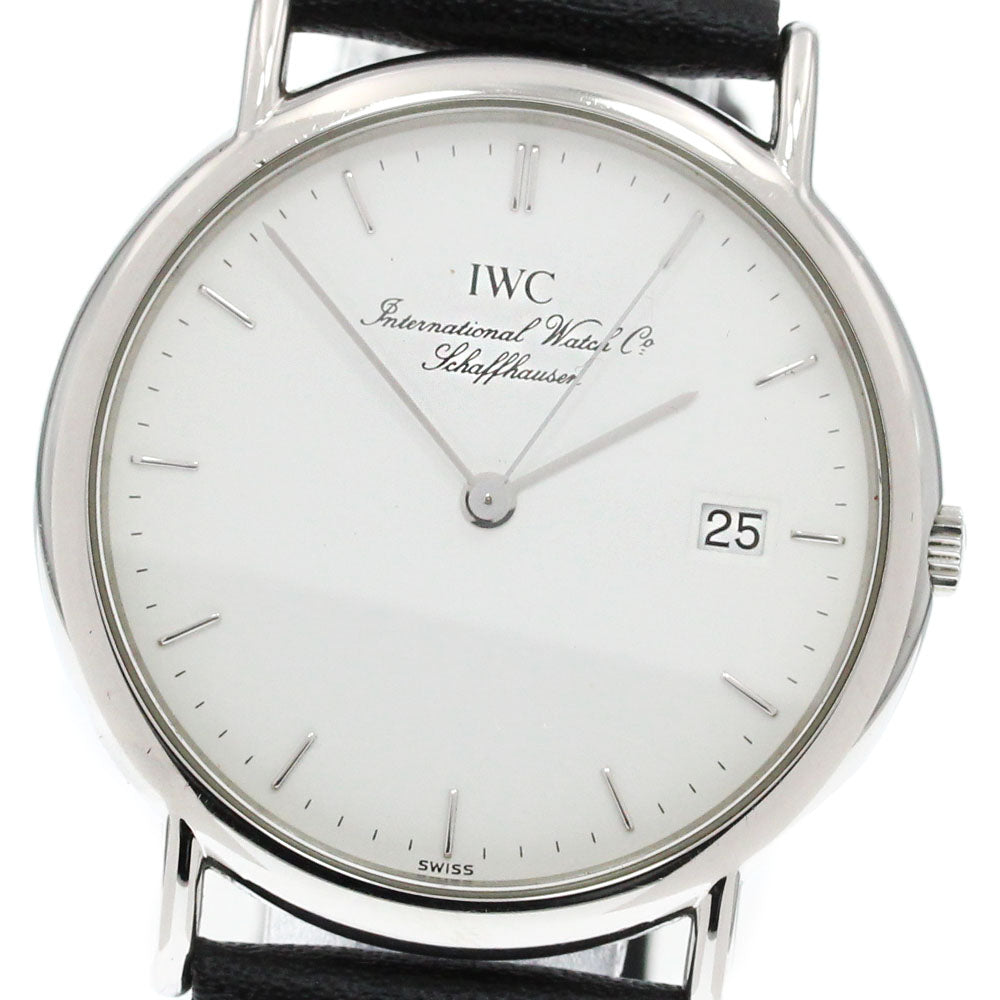 IWC SCHAFFHAUSEN Portofino IW333107 Date white Dial Quartz Men's Watch_862398