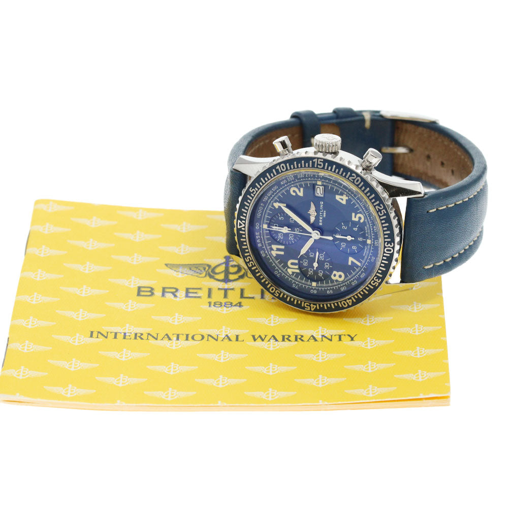 BREITLING Premier A13024 Date Chronograph blue Dial Automatic Men's Watch_862414