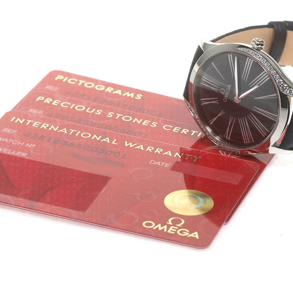 OMEGA De Ville Tresor 428.18.36.60.03.00﻿1 Diamond black Dial Quartz Ladies Watch_862416