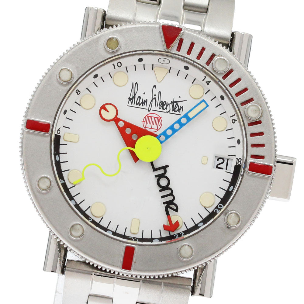 Alain Silberstein Marine GMT date white Dial Automatic Men's Watch_862418