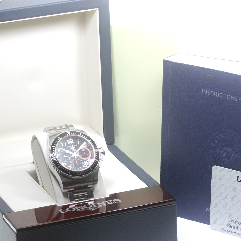 LONGINES Hydro Conquest L3.696.4 Chronograph black Dial Automatic Men's_862429
