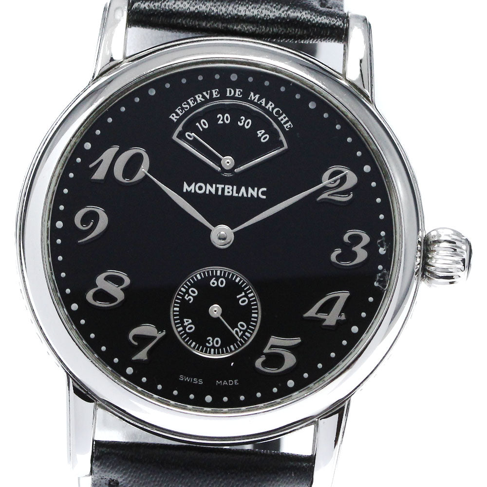 MONTBLANC Meisterstic 7017 Power reserve black Dial Hand Winding Men's_862438